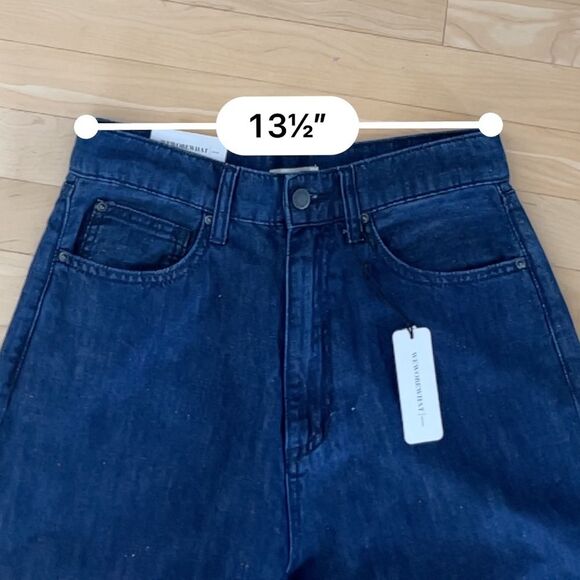 WEWOREWHAT High Rise Wide Leg Jeans in Hayes Wash 28 NWT - Picture 7 of 14